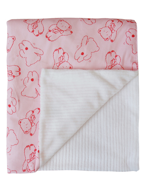 Winter blanket pink bear *겨울 코듀로이 극세사 블랭킷