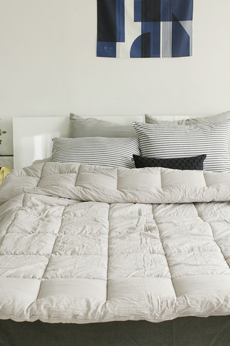 Cozy for simple life _ pigment comforter  light grey